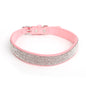 Sparkling Rhinestone Nylon Dog Collar Adjustable Sizes 6