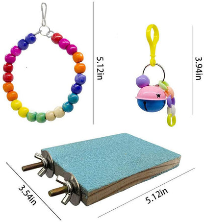 Wooden Parrot Swing Stick Vine Ball Chew Toy 8 Pack 3