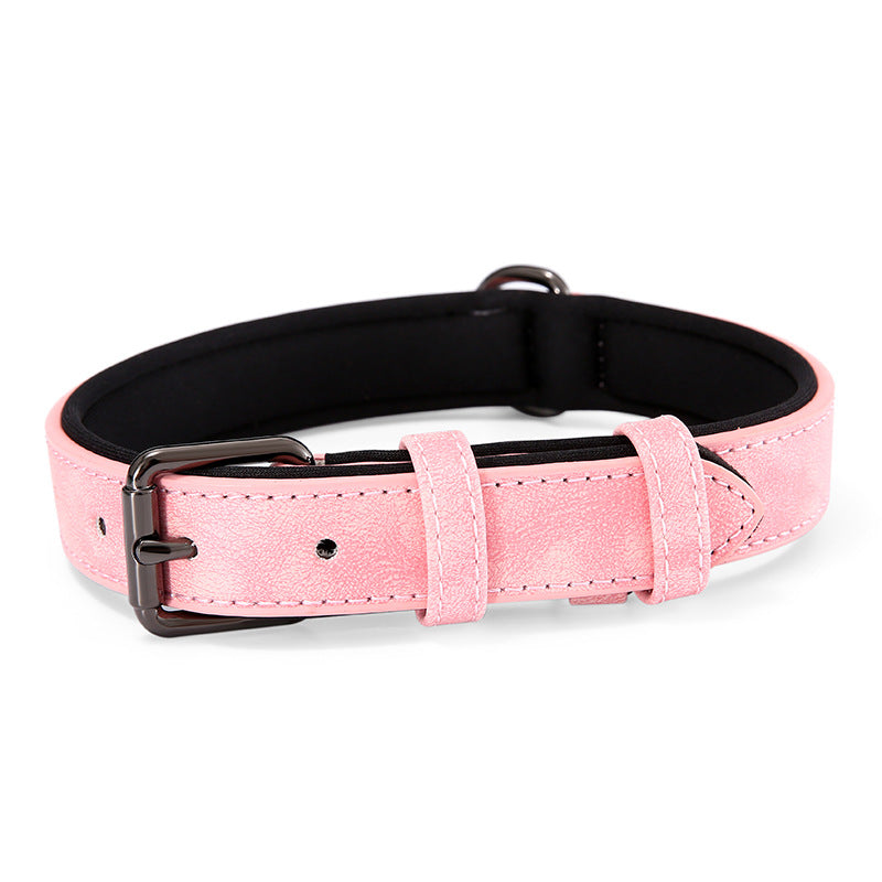 Reflective Artificial Leather Dog Collar Adjustable Sizes 8