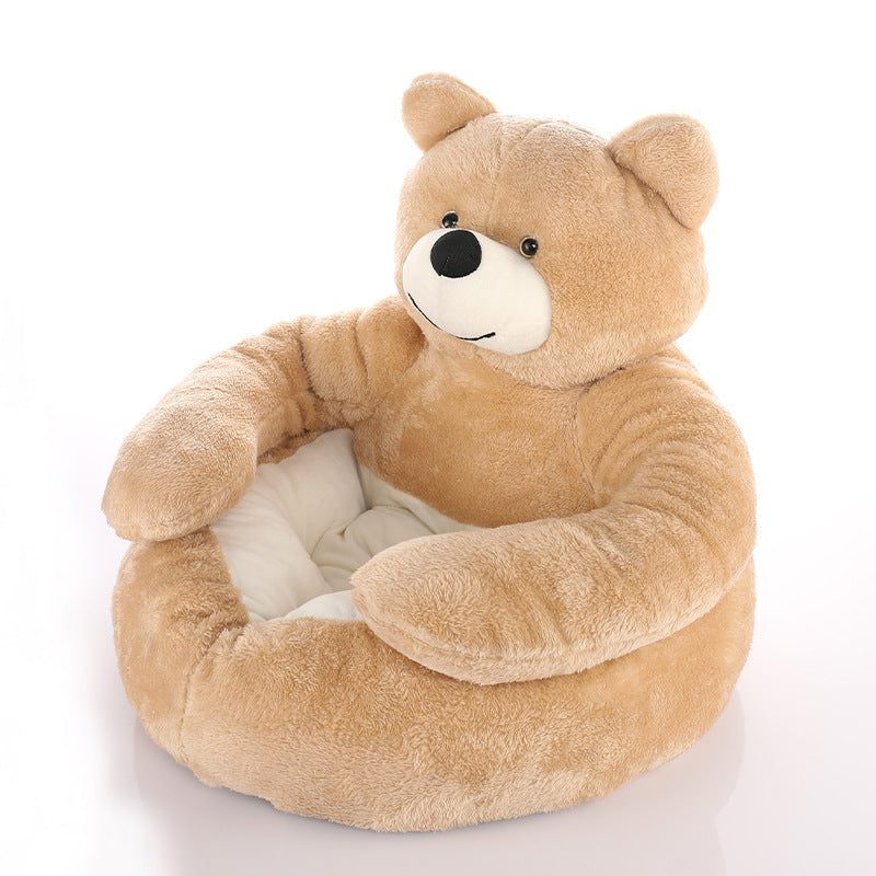 Removable Washable Cloth Dog Bed Warm Plush Kennel 6