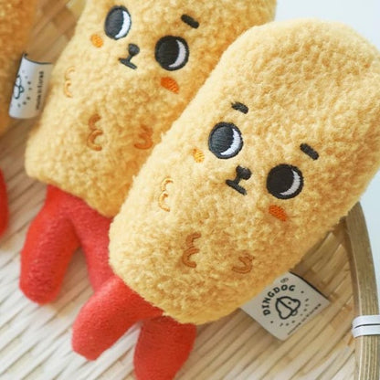 Plush Dog Toy Tempura Shape Soft Interactive Toy 2