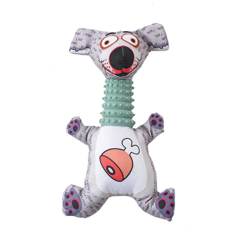 Cartoon Dog Chew Toy Squeaky Durable Oxford Cloth 6
