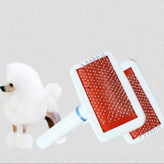 Plastic Dog Grooming Brush Cleaning Comb 13 by 10 cm