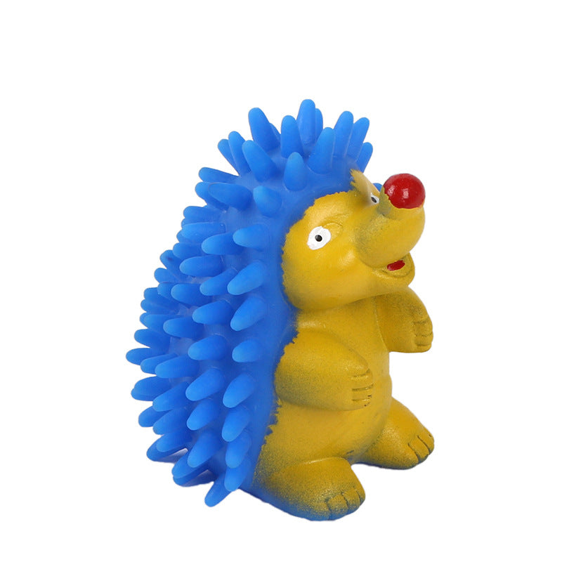 Hedgehog Dog Chew Toy TPR Plastic Durable 10x6cm 6