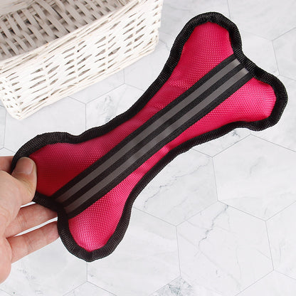 Reflective Bone Dog Toy Squeaky Durable Oxford Cloth 7