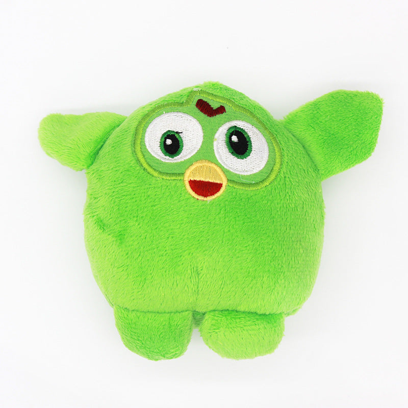 Plush Owl Dog Toy Soft Squeaky Interactive Toy 7