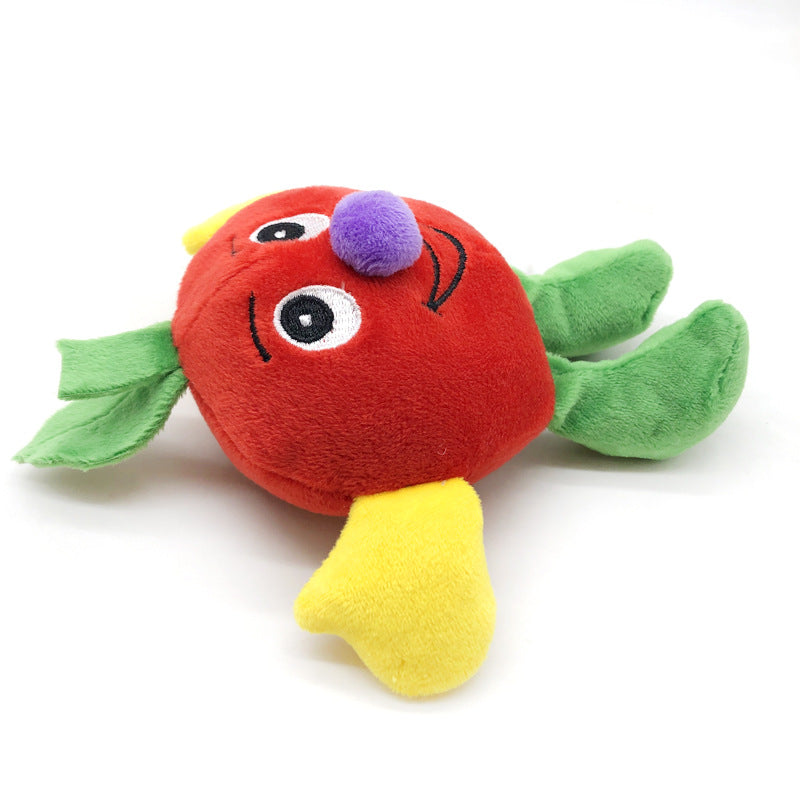 Plush Fruit Dog Toy Soft Squeaky Plush Material 4