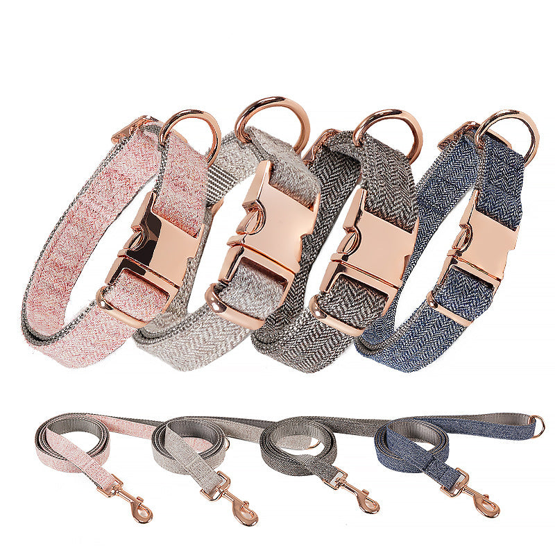 Nylon Dog Collar Twill Adjustable Sizes XS to L 2