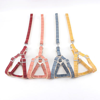 Cloth Nylon Dog Harness Adjustable Chest Strap S M L