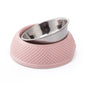 Stainless Steel Dog Bowl with PP Heart Pattern Non Slip 4