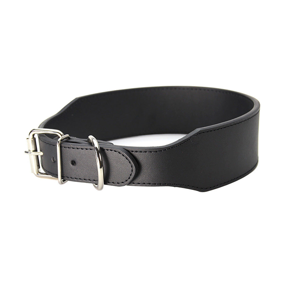 Leather Dog Collar Wide Adjustable Heavy Duty L XL XXL 3