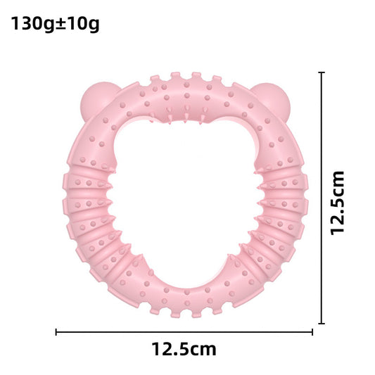 Bear Shaped Dog Chew Toy TPR Durable 12.5cm