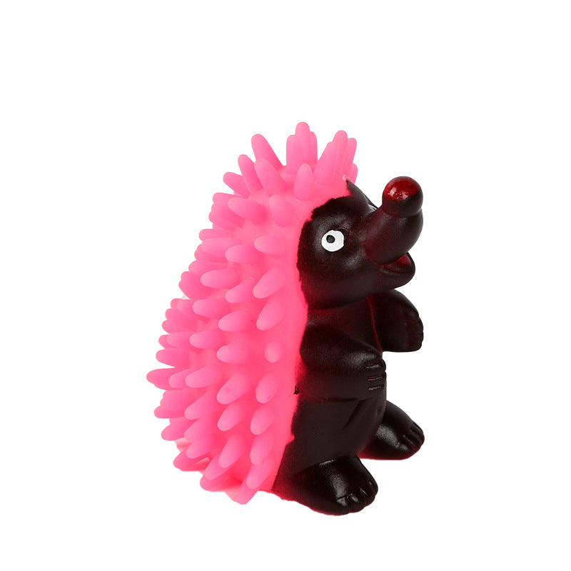 Hedgehog Dog Chew Toy TPR Plastic Durable 10x6cm 4