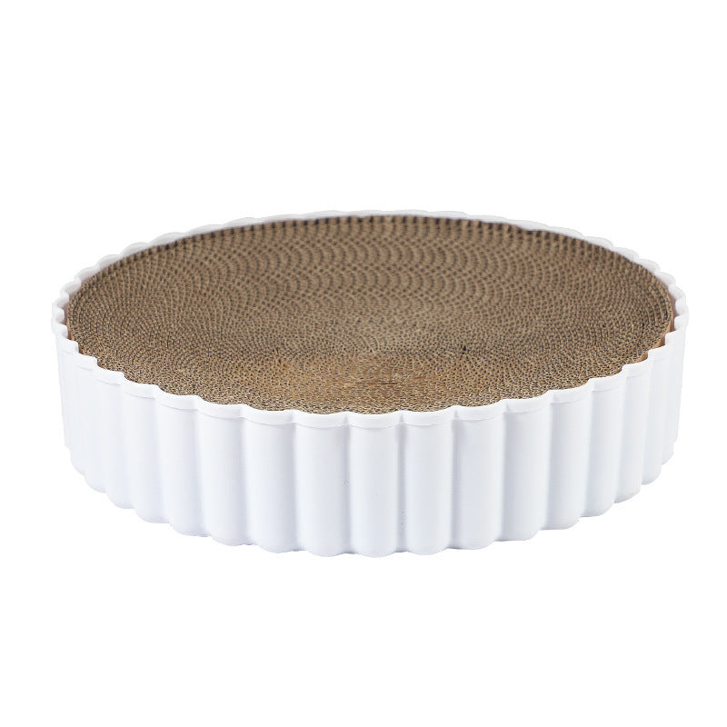 Corrugated Paper Cat Scratch Board Round PP Material S L Sizes 2