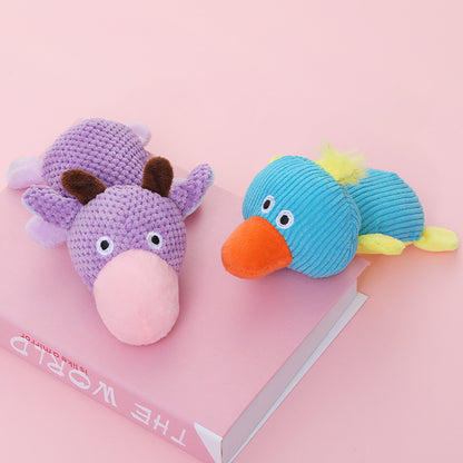 Imitation Duck Plush Dog Toy Soft Squeaky Interactive