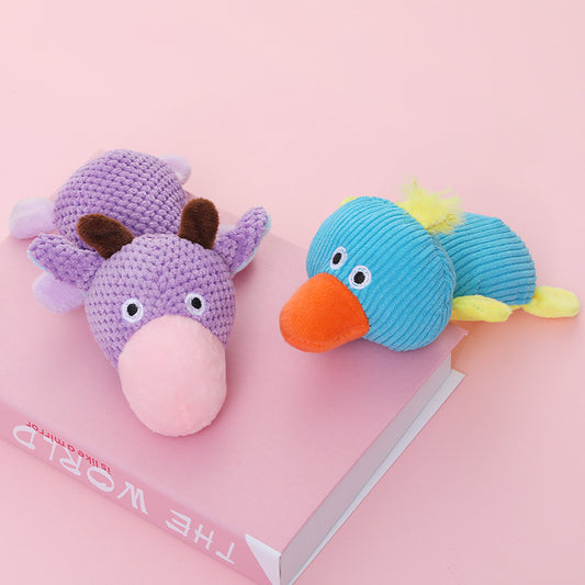 Imitation Duck Plush Dog Toy Soft Squeaky Interactive