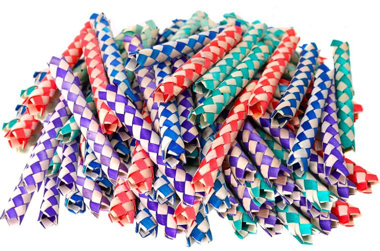 Wooden Parrot Chew Toy Woven Skewers DIY Accessories 12 Pack 4