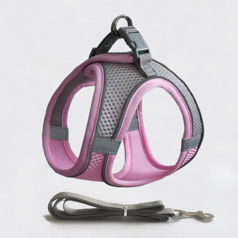 Reflective Dog Harness Vest Polyester Adjustable Sizes XS to XL 5