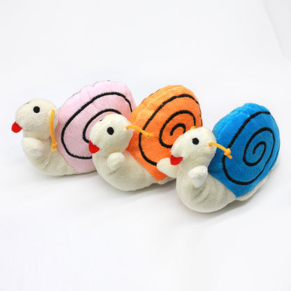 Snail Plush Dog Toy Soft Interactive Chew Toy 3