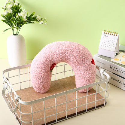 Plush U Shape Dog Pillow Soft Comfortable Pet Cushion 7