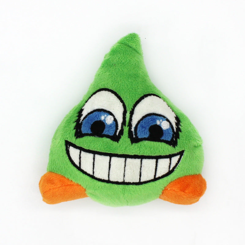Water Drop Plush Dog Toy Soft Squeaky Interactive 7