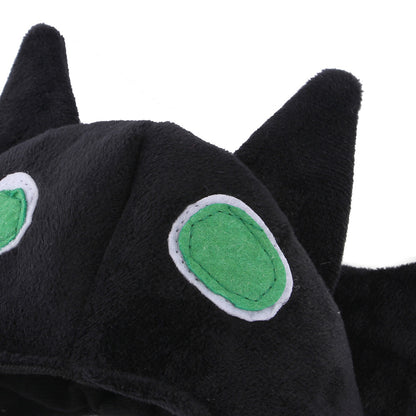 Wool Cat Collar Bat Hat Halloween Costume Accessory 3