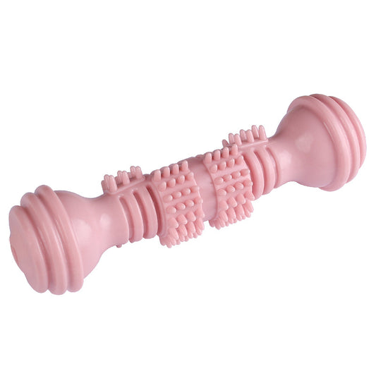 Dumbbell Dog Chew Toy Durable TPR Material 74g Weight