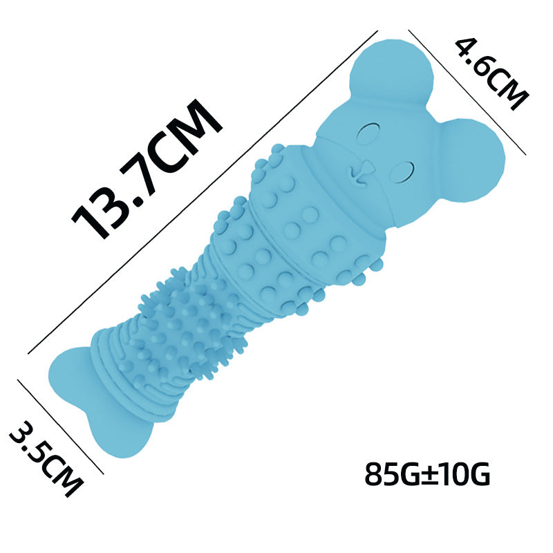 Bear-Shaped Dog Chew Toy TPR Material Durable 85g 2