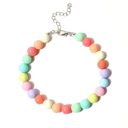 Resin Dog Collar Pearl Candy Beaded Lightweight 6