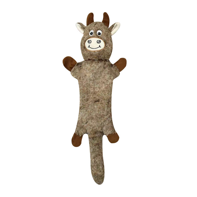 Plush Dog Toy Rabbit Cow Donkey Soft Squeaky 45x18cm 2