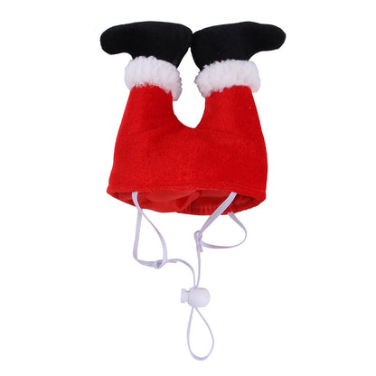 Christmas Clown Dog Hat Polyester Festive Costume Accessory 2