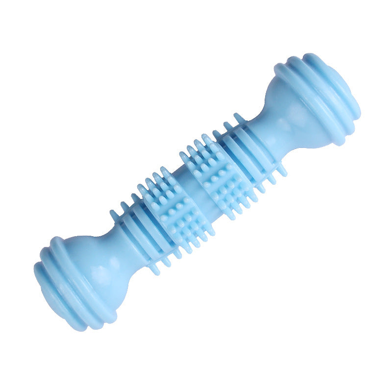 Dumbbell Dog Chew Toy Durable TPR Material 74g Weight 2