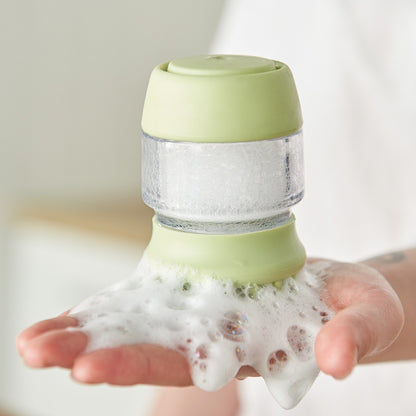 Silicone Dog Bath Brush with Soft Bristles and Handle 2