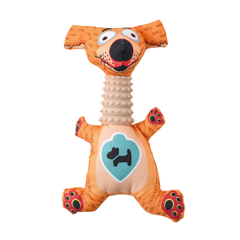 Cartoon Dog Chew Toy Squeaky Durable Oxford Cloth 4