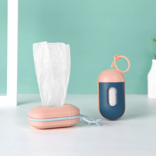 Plastic Dog Poop Bag Dispenser Holder Compact 9x5x3.5cm