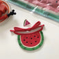 Wool Dog Bandana Watermelon Design Adjustable Size