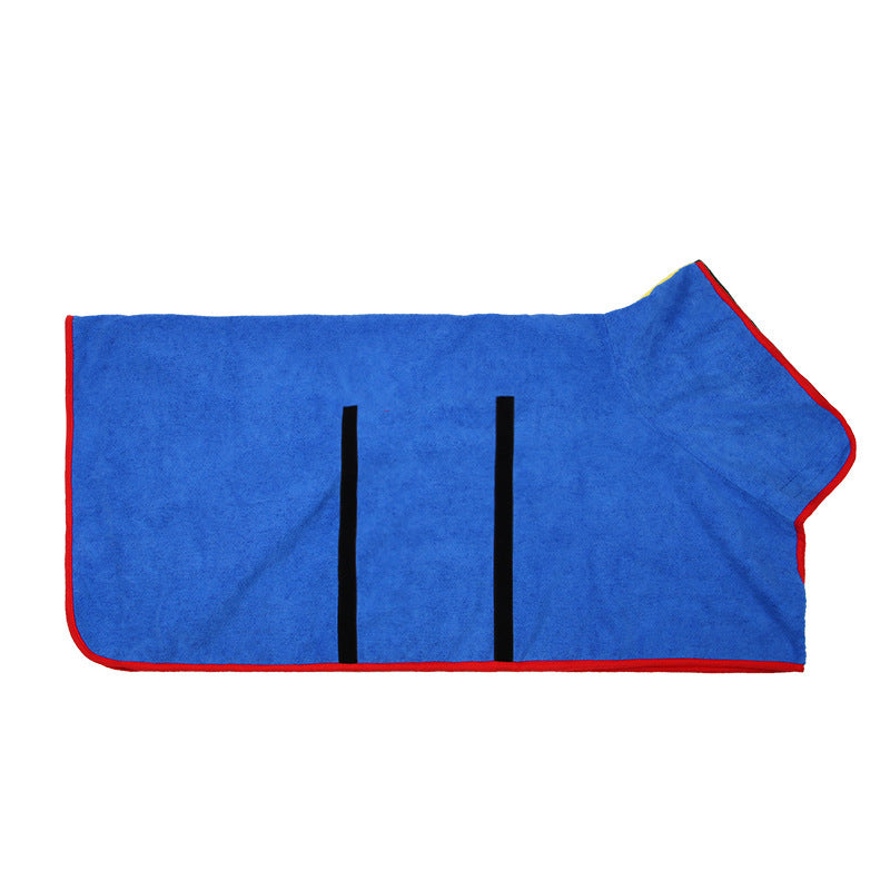 Water Absorbing Dog Bathrobe Quick Drying Microfiber Fabric 5