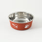 Stainless Steel Dog Bowl Printed Design Multiple Sizes 7