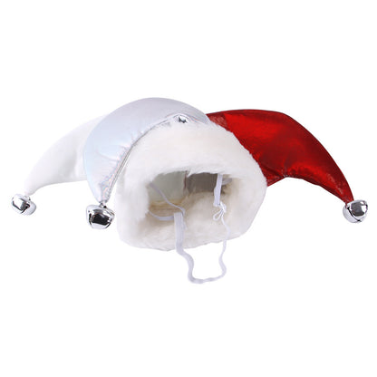 Polyester Dog Halloween Clown Hat Adjustable Size 3
