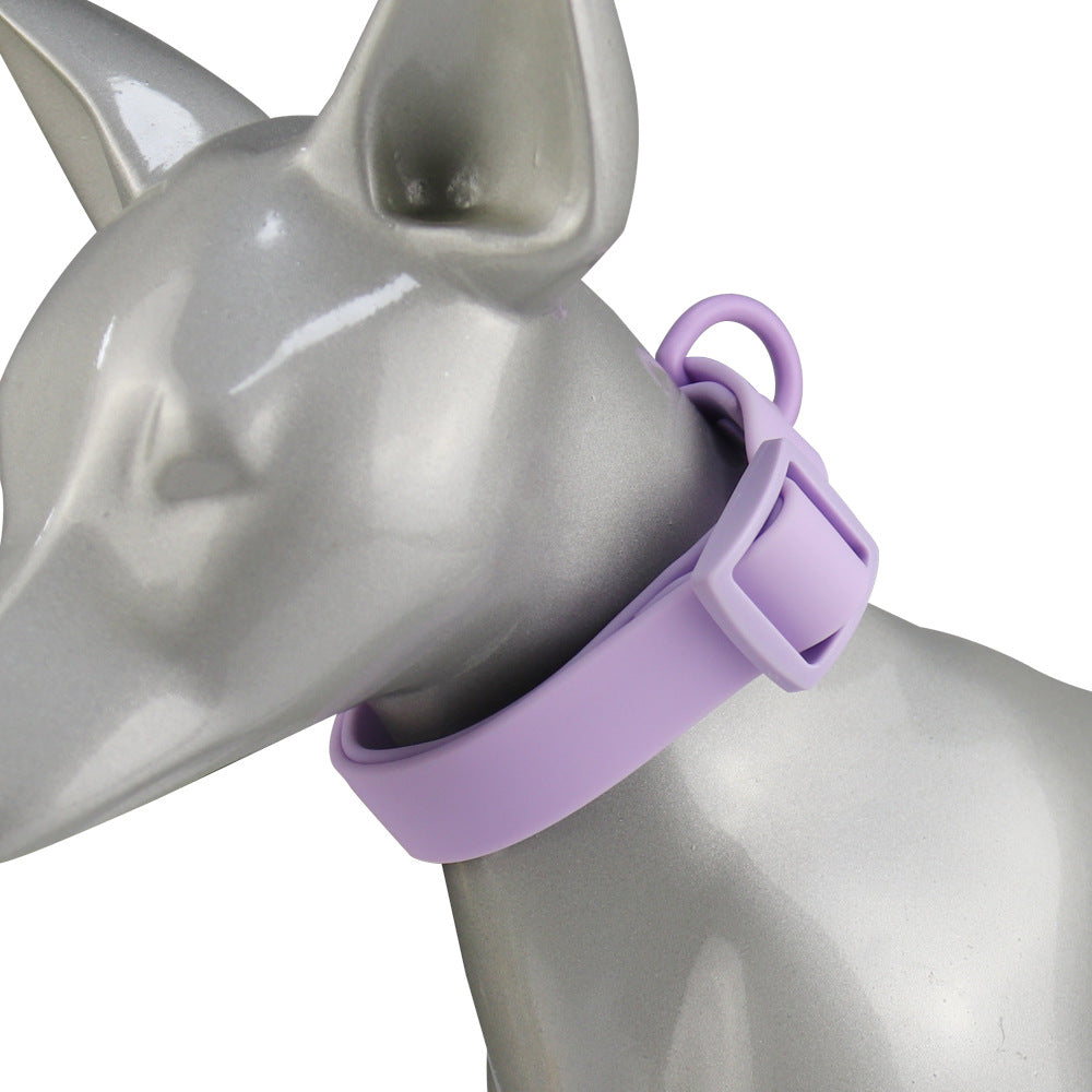 Waterproof Plastic Dog Collar Tow Rope Adjustable Sizes S M L 3