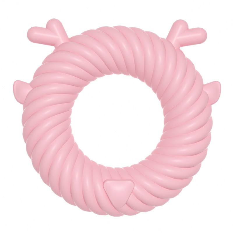 Deer Shaped Dog Chew Toy TPR Durable Circle Design 3