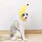 Plush Cat Headgear Banana Shape Soft Cotton Material