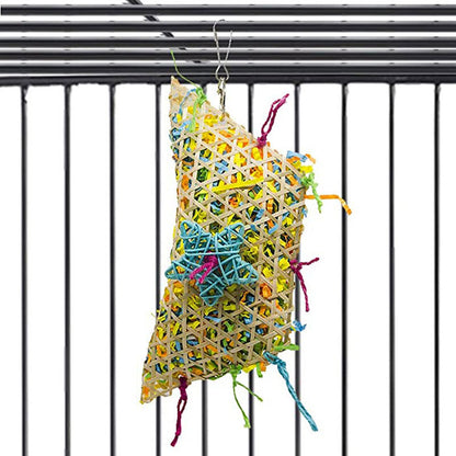 Paper Parrot Chew Toy Hanging Bird Enrichment Cage Accessory 4