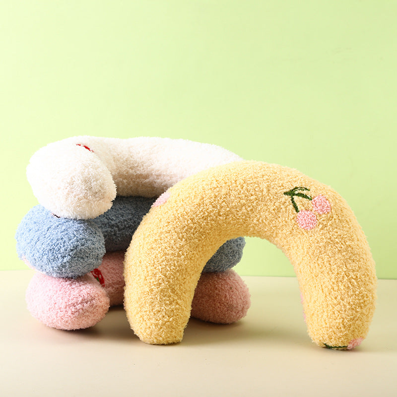 Plush U Shape Dog Pillow Soft Comfortable Pet Cushion 2
