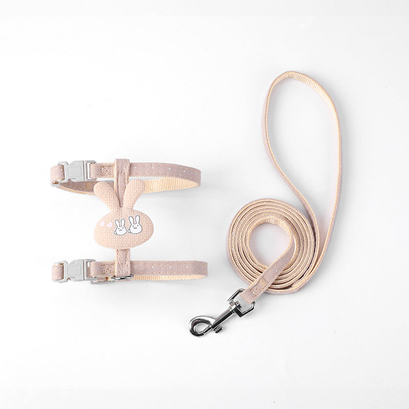Polyester Cat Harness and Leash Set I-Shaped Chest Strap 4
