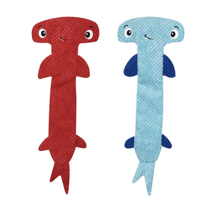 Shark Plush Dog Chew Toy Soft Durable 50x19cm