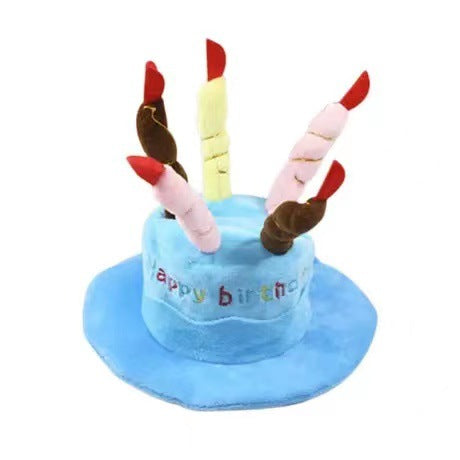 Plush Dog Birthday Hat Toy with Soft Fabric Design