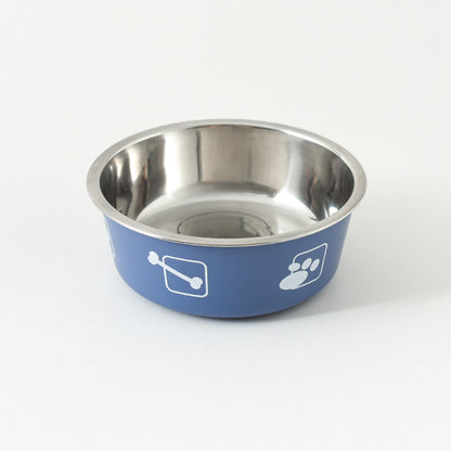 Stainless Steel Dog Bowl Printed Design Multiple Sizes 4
