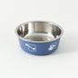 Stainless Steel Dog Bowl Printed Design Multiple Sizes 4