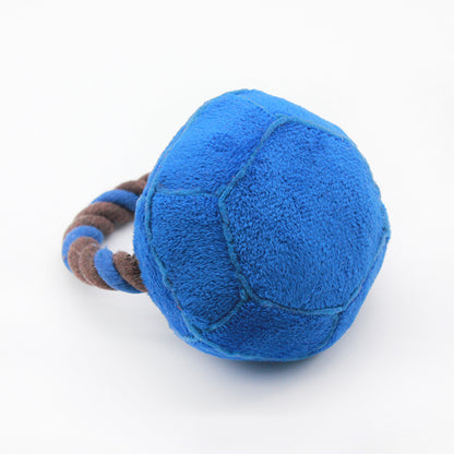 Imitation Diamond Plush Dog Toy with Cotton Rope 12x8cm 6
